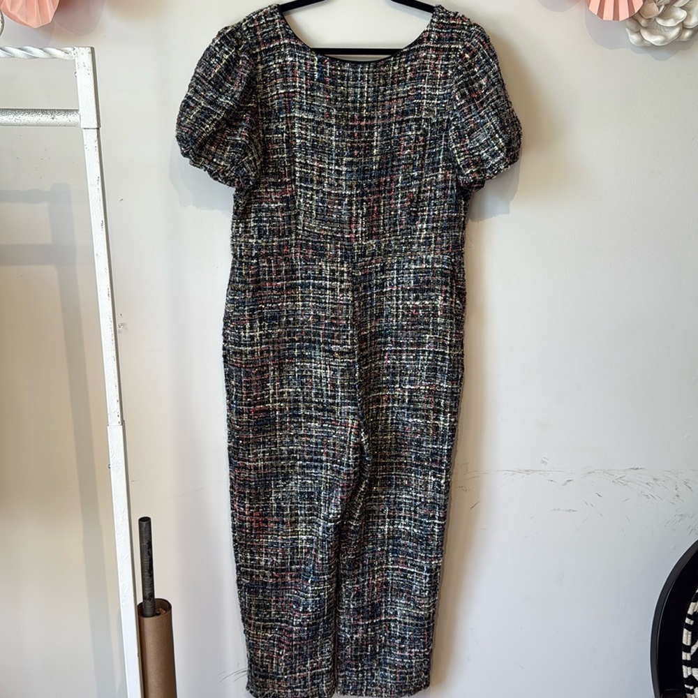 Ivy City Co Multicolor Tweed Jumpsuit